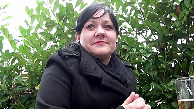 Can you Take that Off for Us? UK Housewife on the Streets at UK-Flashers