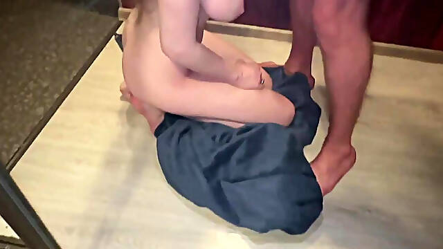 Big boobs redhead neighbor fucked in cute pussy