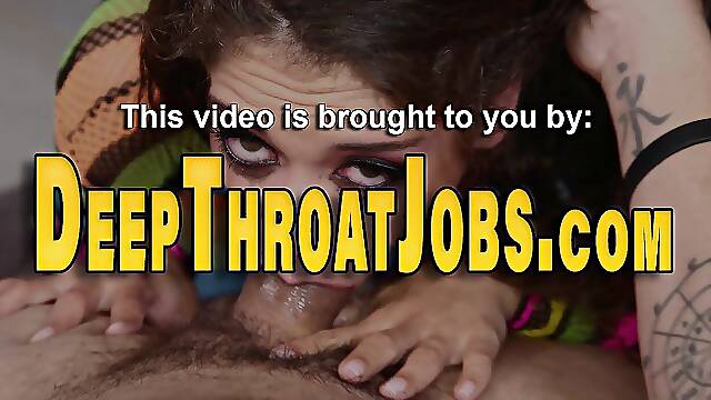 Deep throating group hos