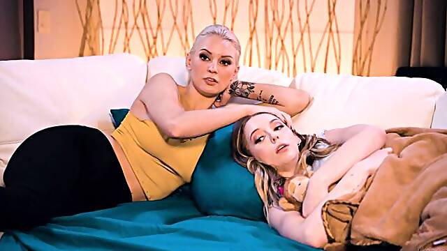 Kenzie Taylor and Lily Larimar love lesbian games so much