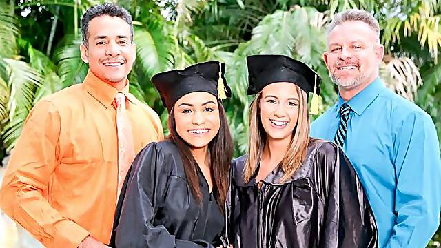 Stunning daughter swap porn with Nicole Bexley and Layla London