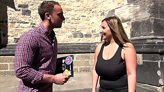 Chubby milf Krystal Swift is picked up and fucked by one kinky dude