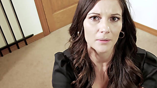 POV sex and facial for horny stepmom Mandy Flores