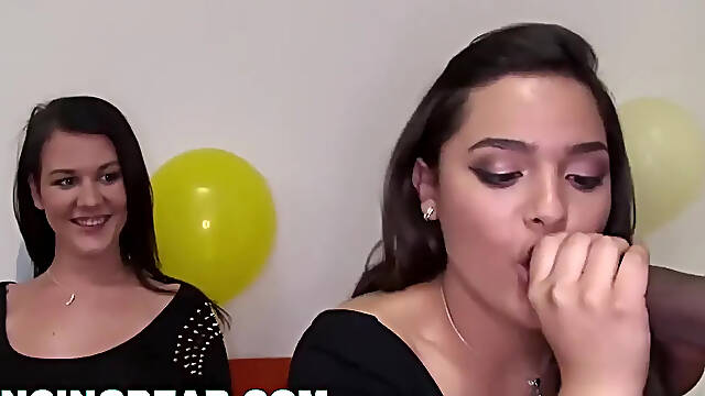 Gang Of Hoes At Cfnm Party Sucking Dick, Having Fun
