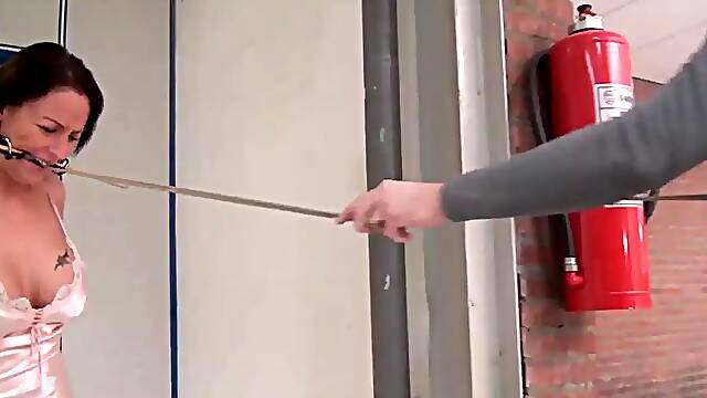 Gagged milf humiliated by euro maledom