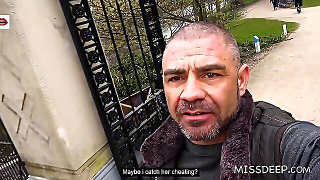 Dutch man has hot threesome with his girlfriend and MILF