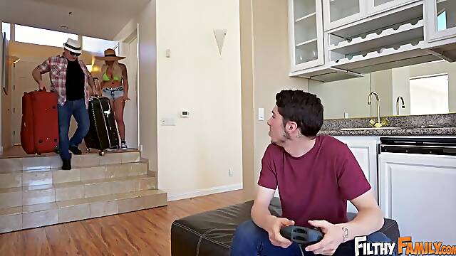 Nina Elle - My Step Mom Is A Nudist - Inked Milf Hard Fuck