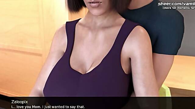Dual Stepfamily Hot milf stepmom with big tits wants stepsons big cock in her horny wet pussy