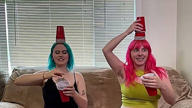 Head Stack Cups strip teetering on the edge of delightful disaster