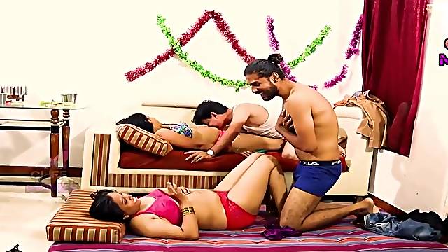 Indian Swingers Foursome Porn Video