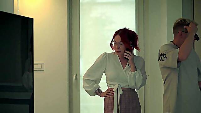 Spying on my stepmom before pounding her