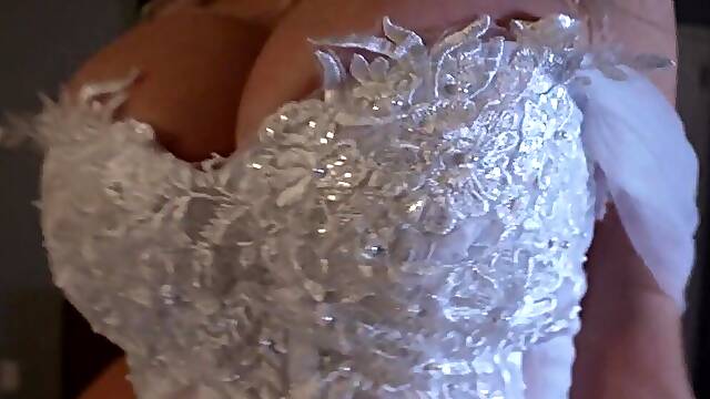 BIMBO BRIDE Gets SCREWED By SPOUSE On WEDDING NIGHT *GETS OVERSPREAD IN CUM*