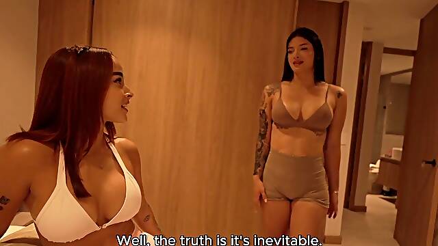 Surprise THREE-SOME with my STEPMOM and my girlfriend! DOUBLE ORAL JOB! Papuchizz- Abella olsen- Salome gil
