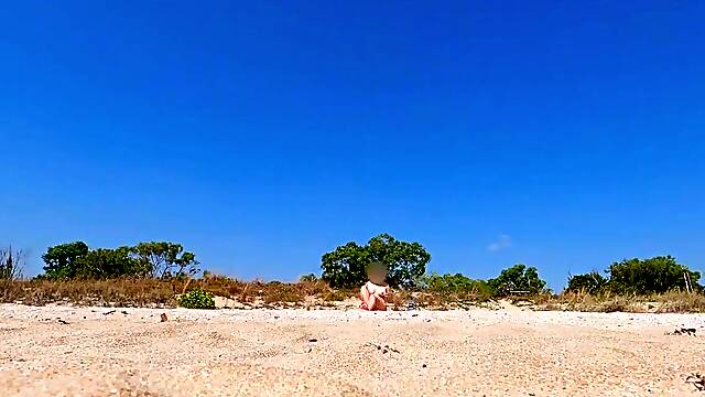 Exhibitionist Wife Beach Voyeur 4k - Fully Bare - Wifey Does