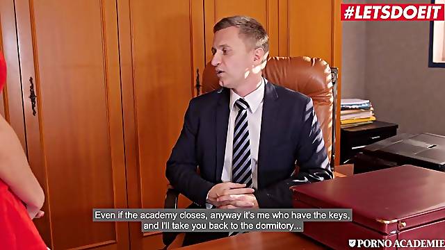 PornoAcademie - CHRISTMAS IN COLLEGE! Christina Shine Large Breasts Hungarian Chick Anal SEX after Class