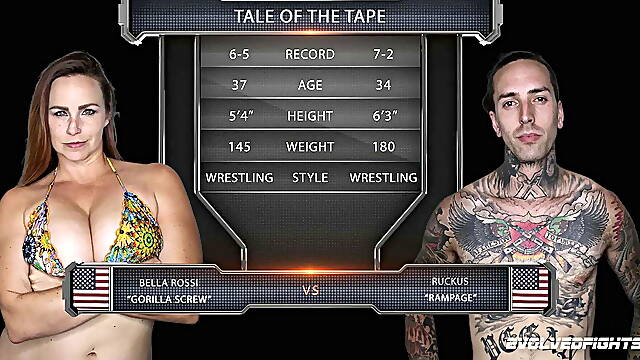 Bella Rossi vs Ruckus - If Ruckus Wins, He Gets To Bang and Jizz All Over Bella
