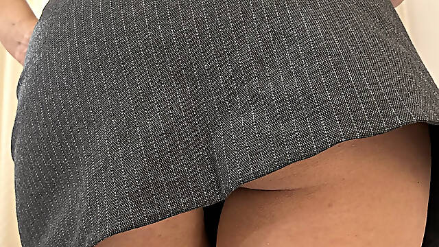 Wife undresses at hotel room