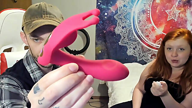 Animour panty dildo unboxing and masturbation