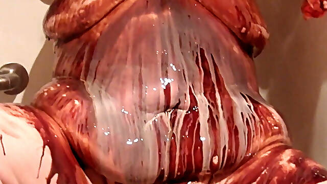 Bbwchocolate Milk Messy Play Then Wash It All Clean!