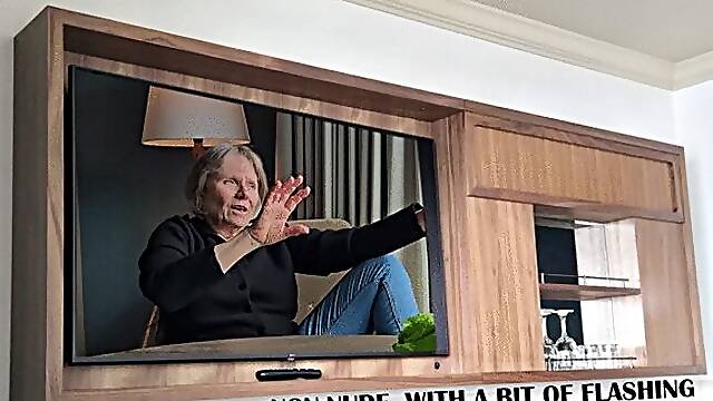 Non-nude, with a bit of flashing