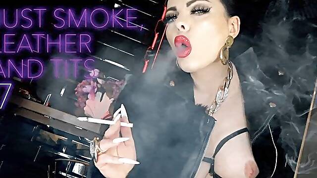 JUST SMOKE, LEATHER AND TITS #7